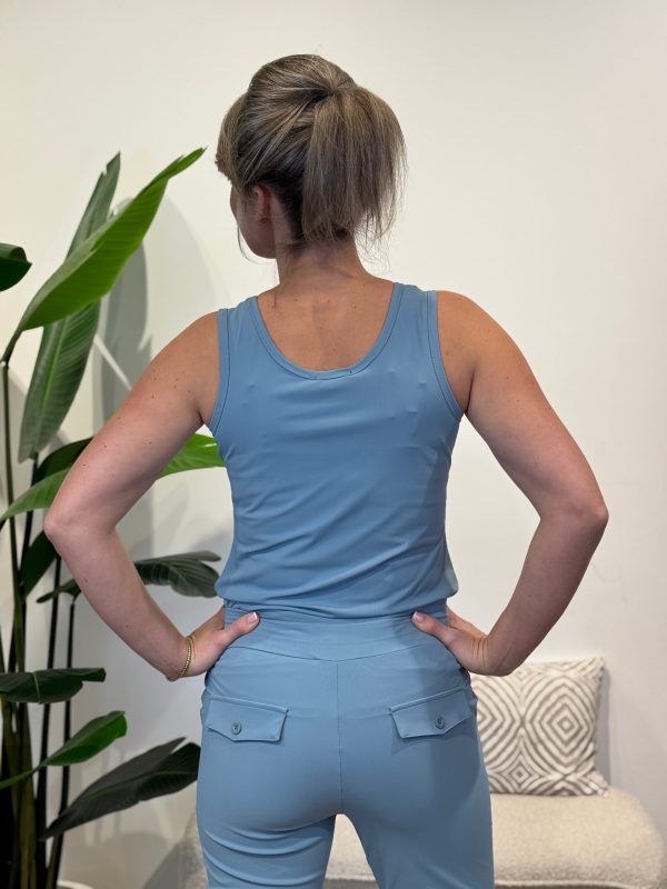 Travelstof Top Jinthe smoke blue - Afbeelding 6