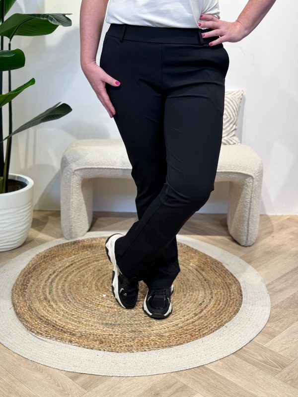 Broek Sanne black travelstof - Afbeelding 3