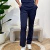 Broek Sanne navy travelstof