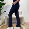 Broek Sanne navy travelstof - Afbeelding 3