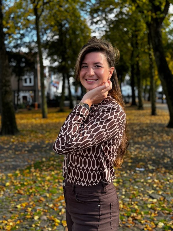 Blouse Caitlin choco - Afbeelding 5