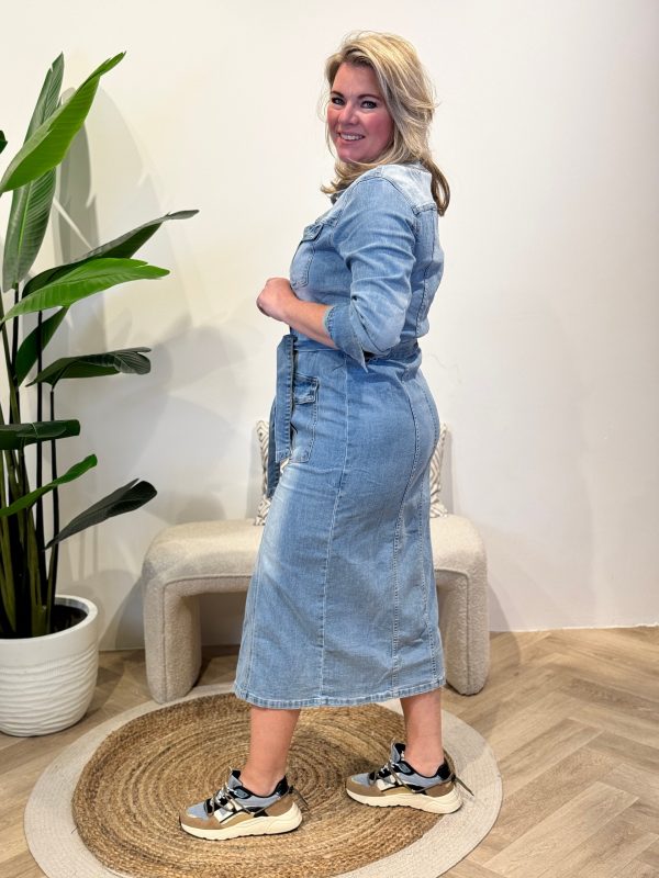 Denim jurk Reinate - Afbeelding 3
