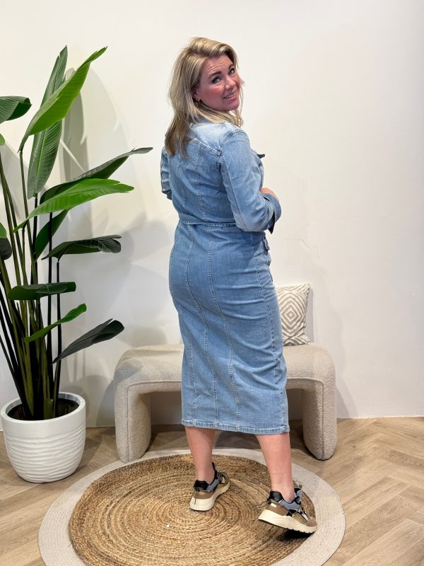 Denim jurk Reinate - Afbeelding 5