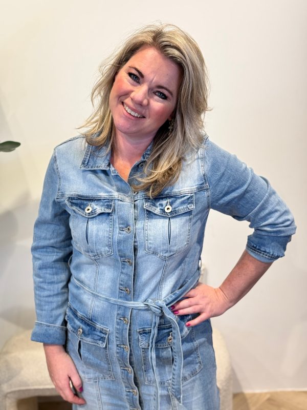 Denim jurk Reinate - Afbeelding 4