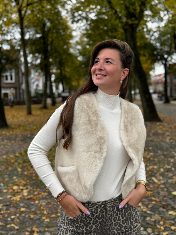 Gilet Anita beige - Afbeelding 2