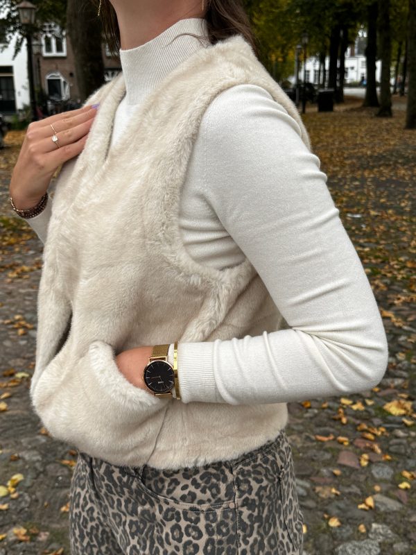 Gilet Anita beige - Afbeelding 6