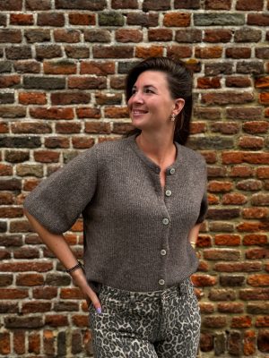 Vestje Paula taupe