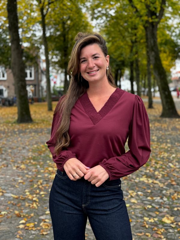 Blouse Guusje bordeaux