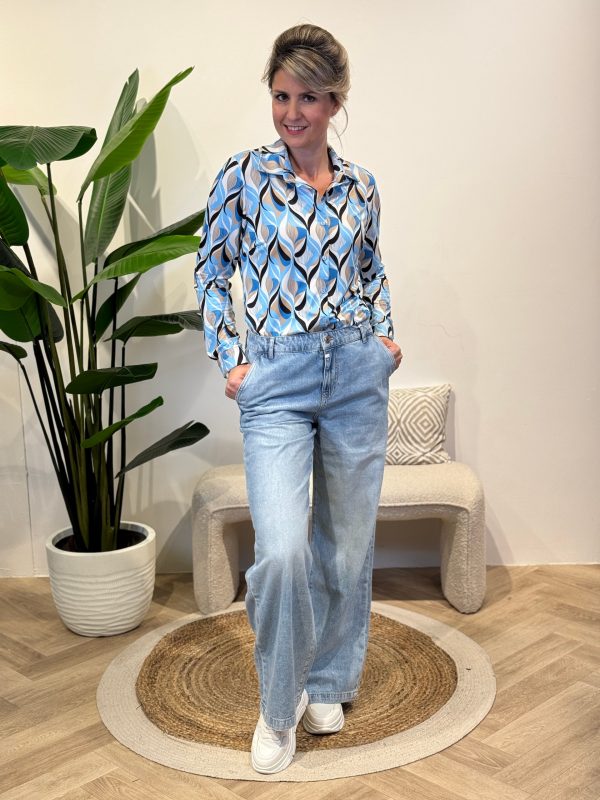 Wide leg Maxine light blue C.O.J lengte 34 - Afbeelding 4