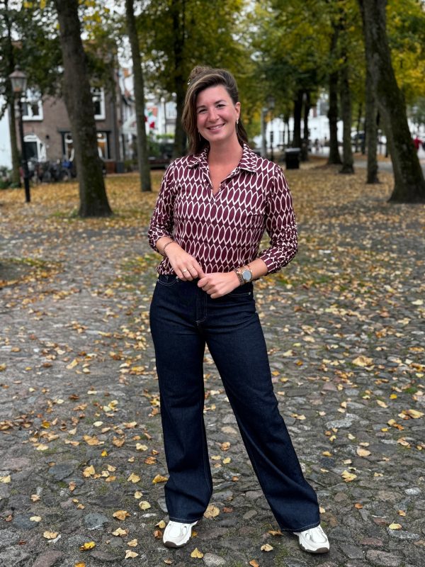 Blouse Caitlin bordeaux - Afbeelding 6