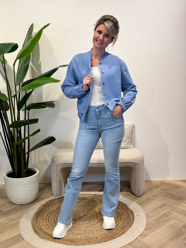 Bomberjasje Lena jeansblauw - Afbeelding 6