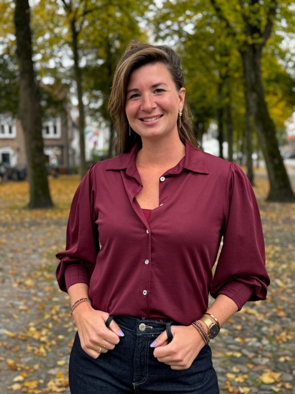 Blouse Femke bordeaux