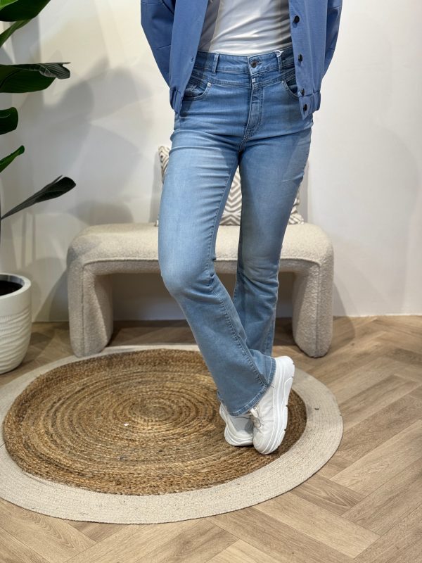 Flared jeans Matilda light blue lengte 30 - C.O.J. - Afbeelding 2
