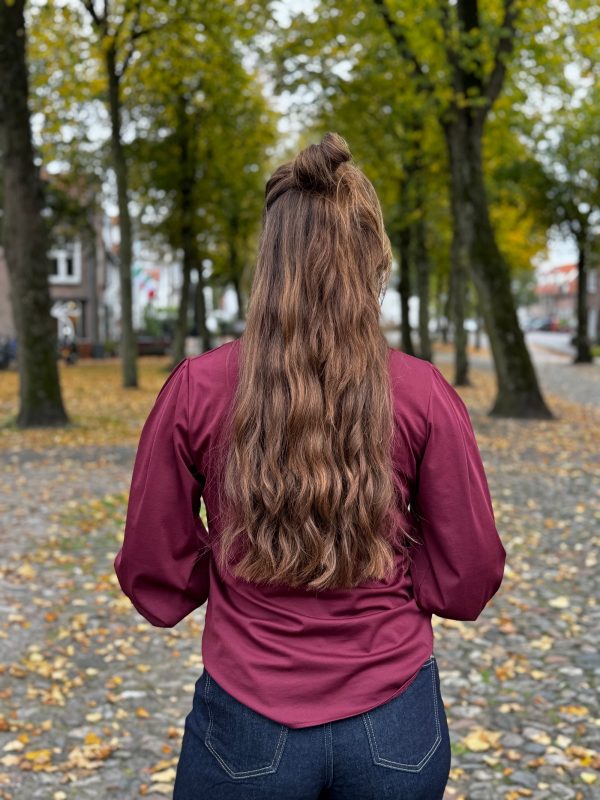 Blouse Femke bordeaux - Afbeelding 4