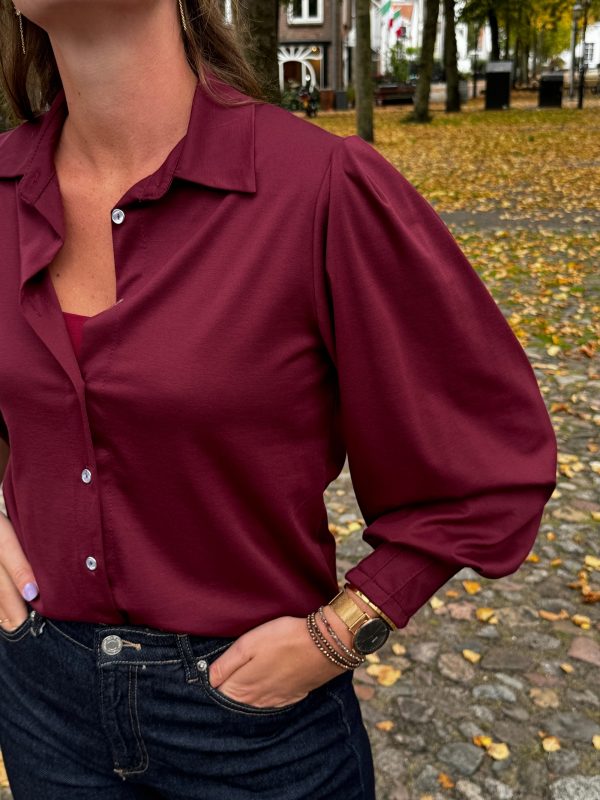 Blouse Femke bordeaux - Afbeelding 5