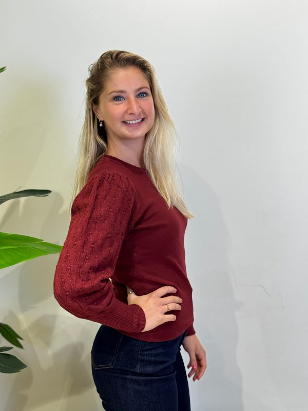 Truitje Lola bordeaux - Afbeelding 2
