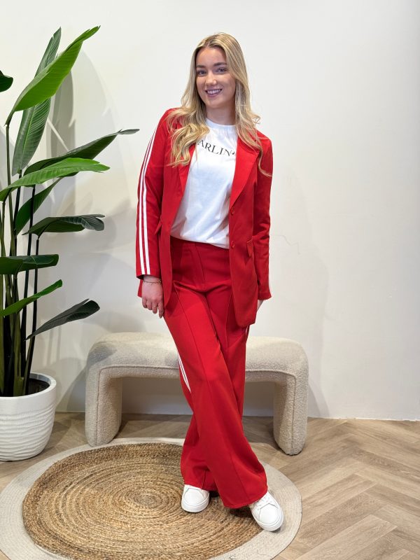 Pantalon Indy rood - Afbeelding 5