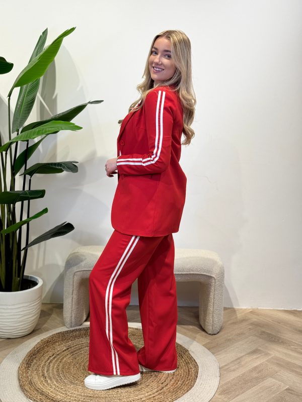 Pantalon Indy rood - Afbeelding 2