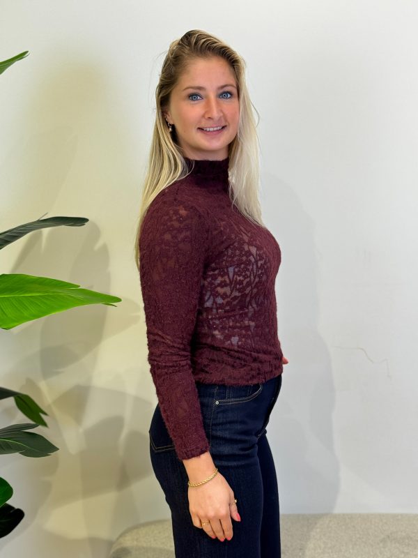 Top Jeanny bordeaux - Afbeelding 4