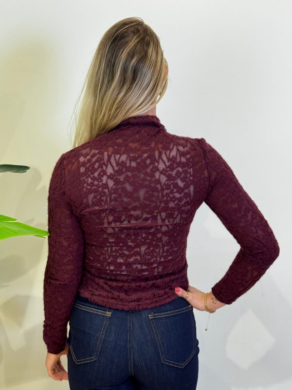 Top Jeanny bordeaux - Afbeelding 5