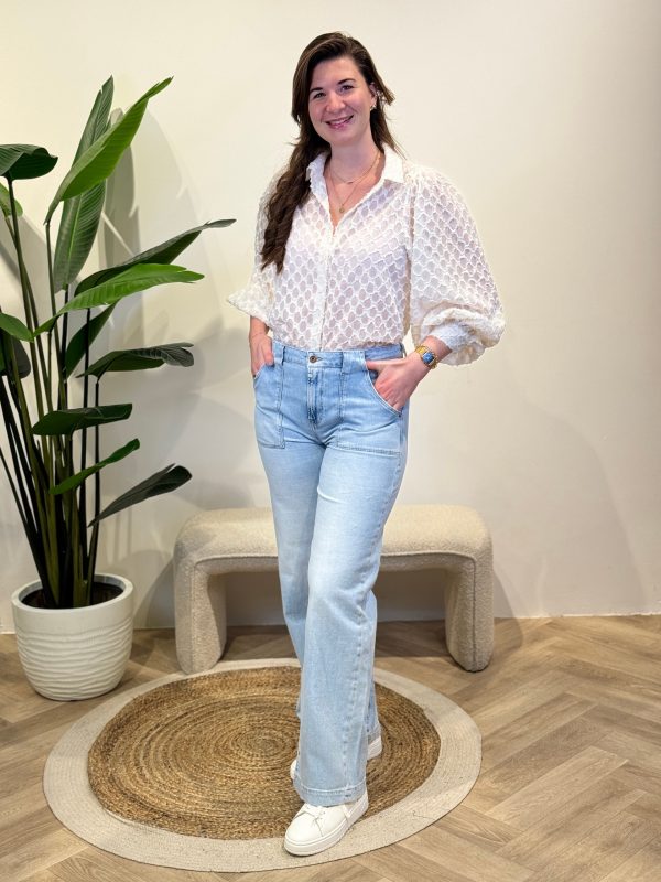 Blouse Mireille wit - Afbeelding 3