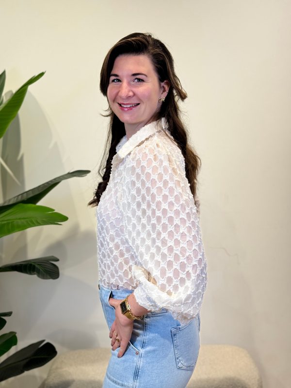 Blouse Mireille wit - Afbeelding 2