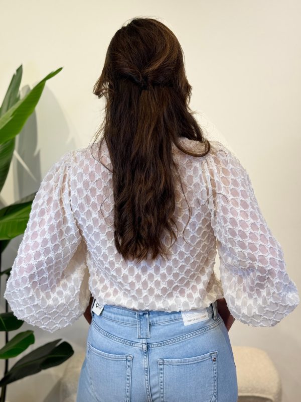 Blouse Mireille wit - Afbeelding 4