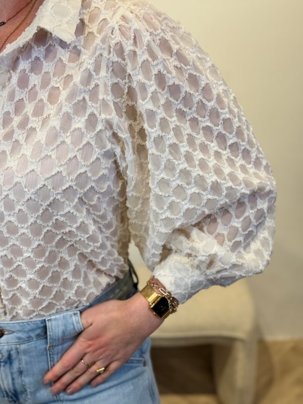 Blouse Mireille wit - Afbeelding 5