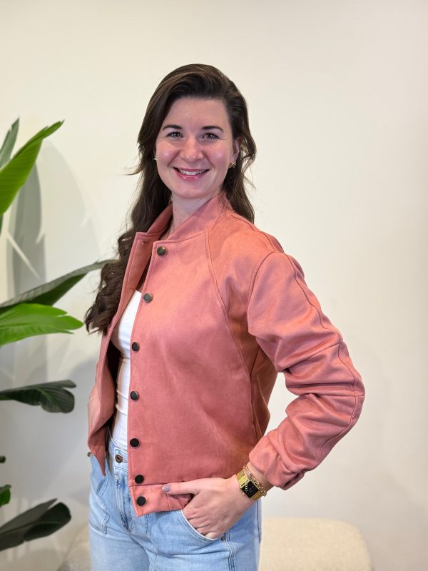 Bomberjasje Kate oud roze - Afbeelding 4