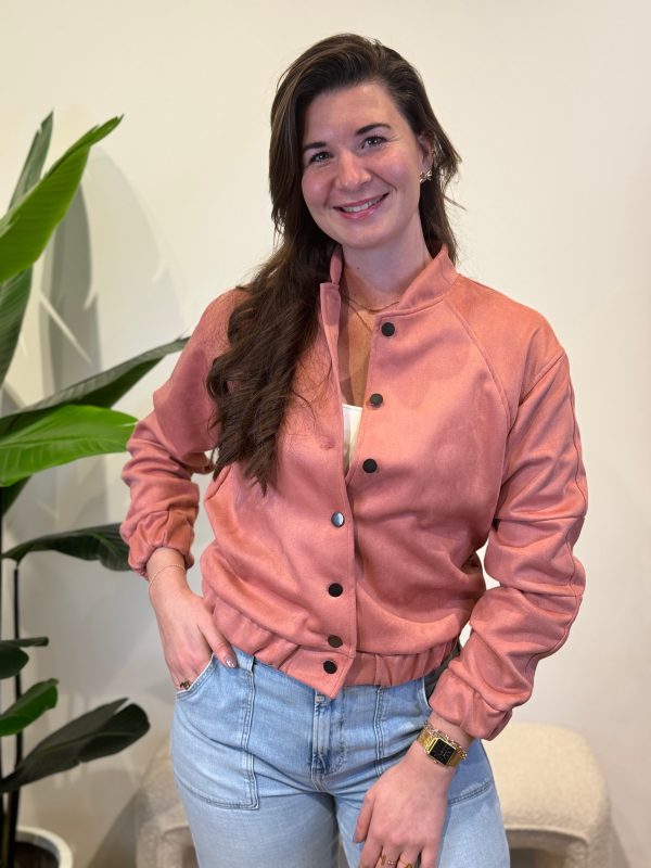 Bomberjasje Kate oud roze - Afbeelding 2