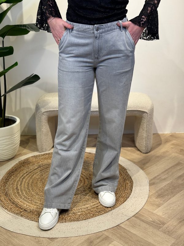 Wide leg Maxine light grey C.O.J lengte 32