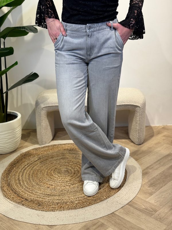 Wide leg Maxine light grey C.O.J lengte 32 - Afbeelding 2