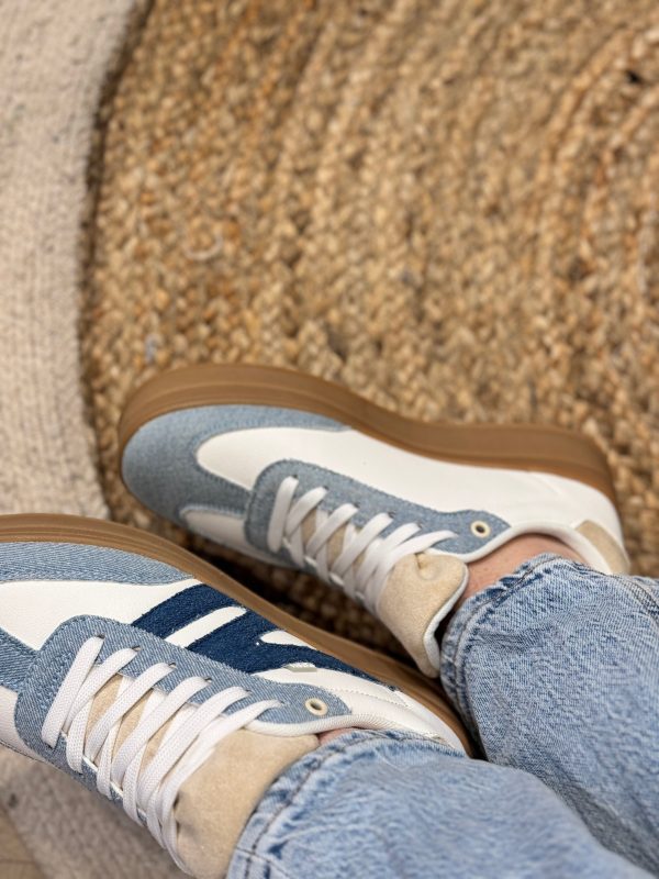 Sneakers denim with combination