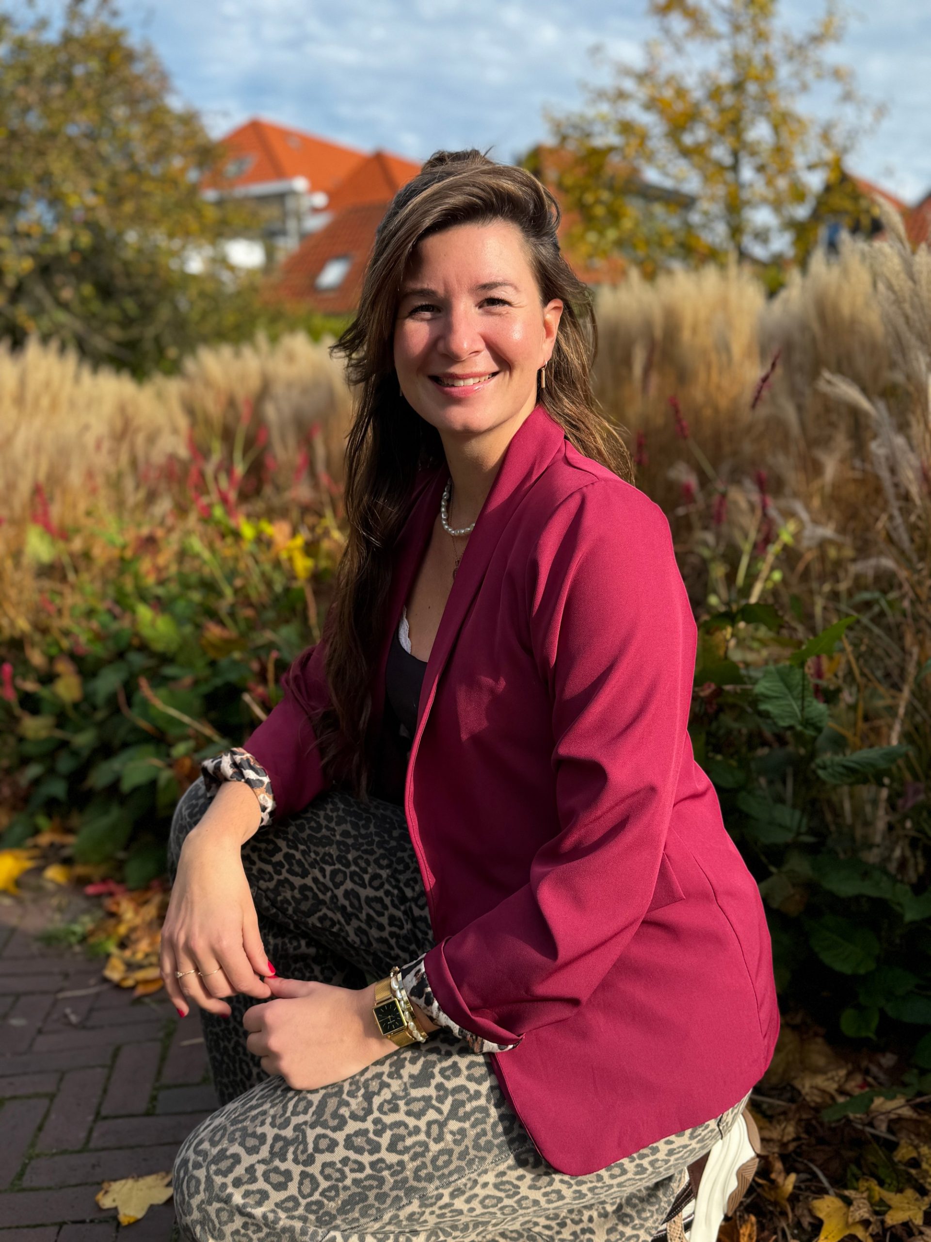 Blazer Marjolein bordeaux - Afbeelding 5