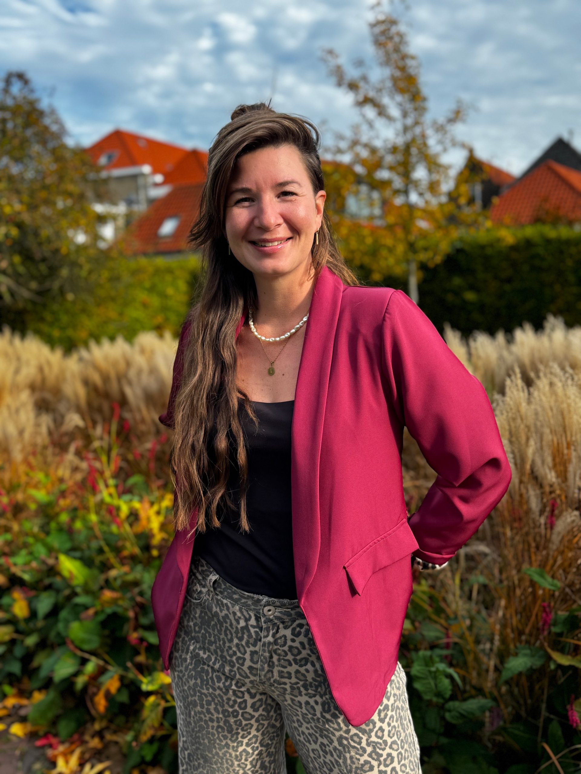 Blazer Marjolein bordeaux - Afbeelding 4