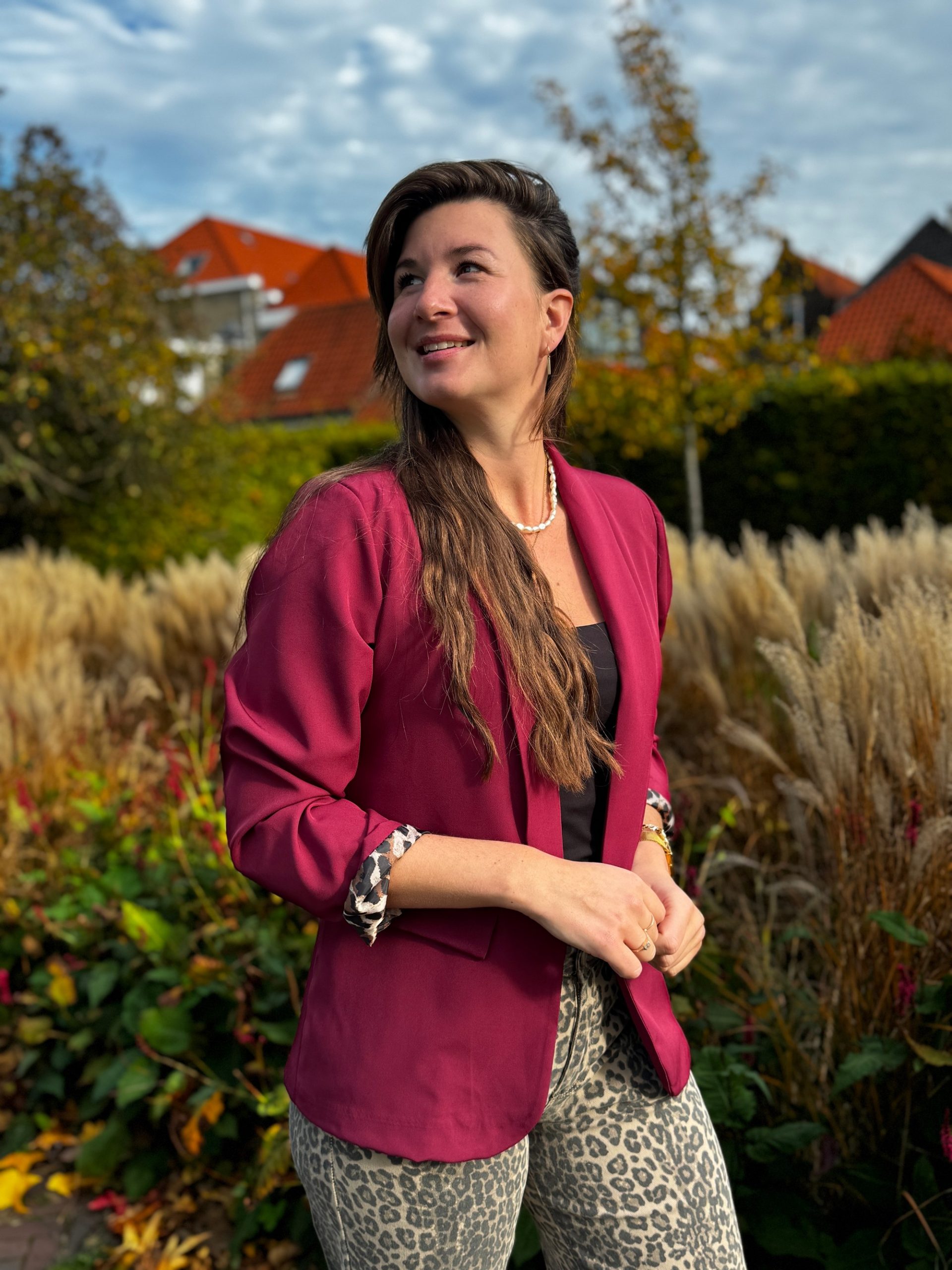 Blazer Marjolein bordeaux - Afbeelding 3