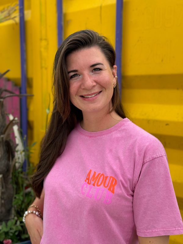 Shirtje Amour roze - Afbeelding 4