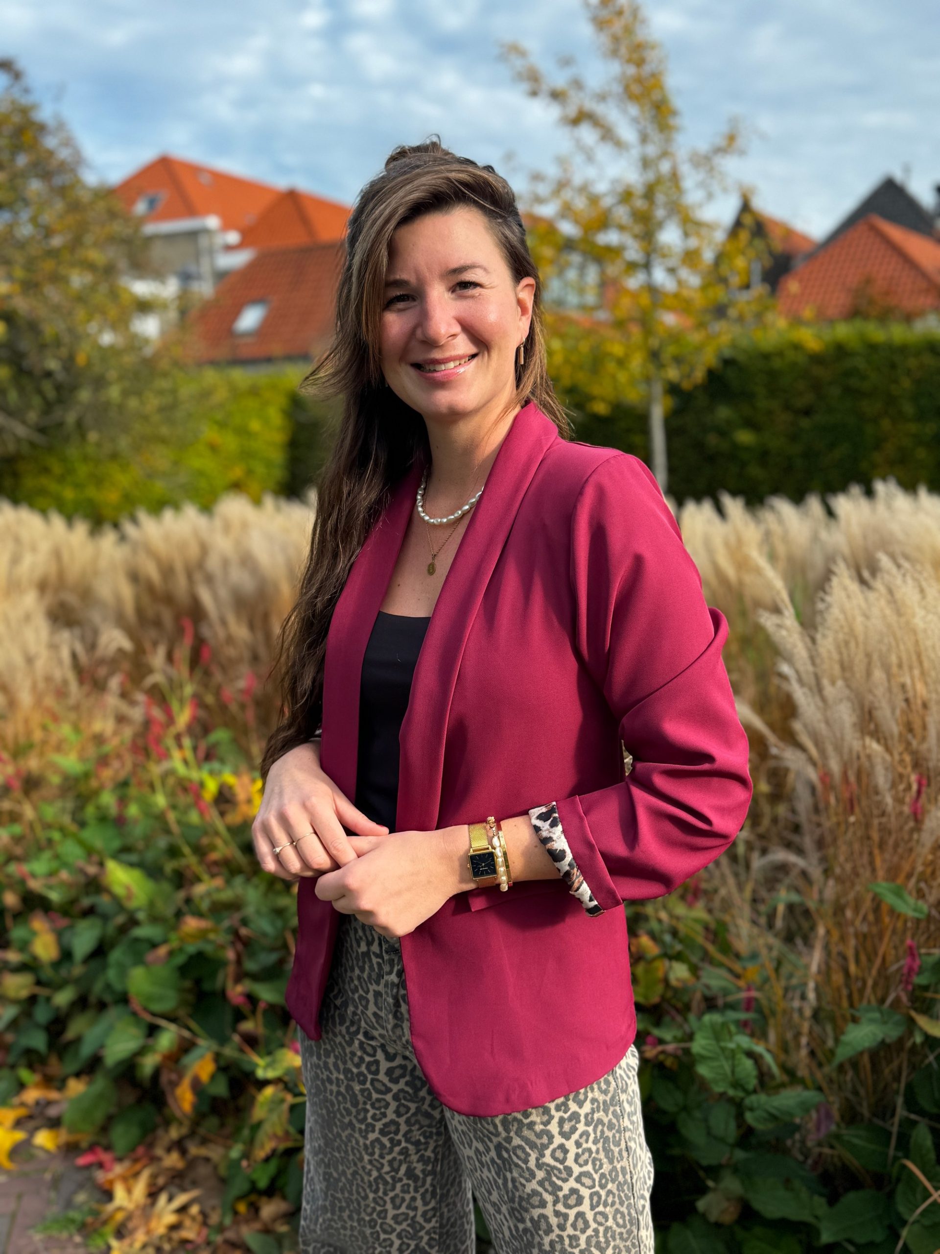 Blazer Marjolein bordeaux - Afbeelding 10