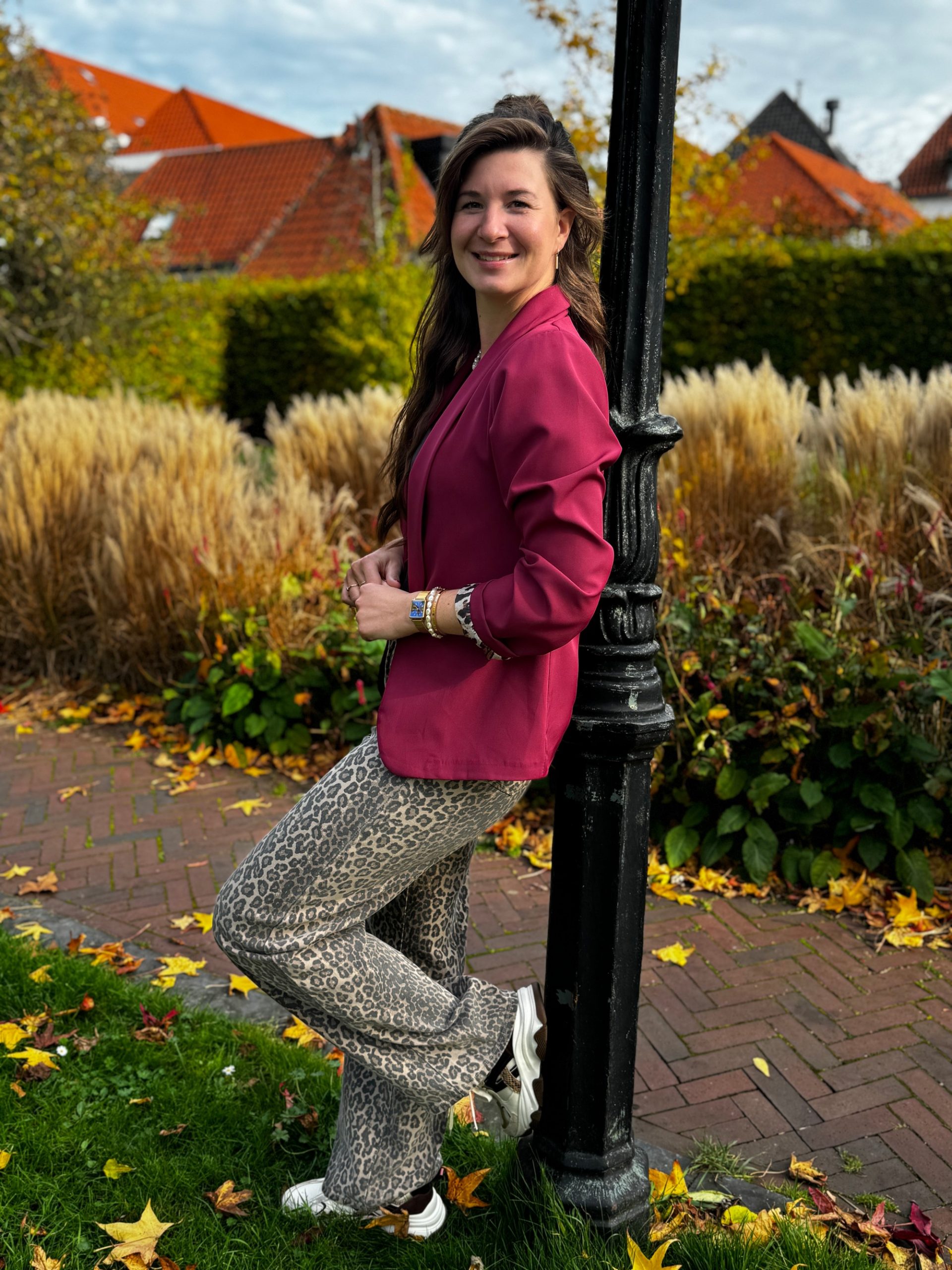 Blazer Marjolein bordeaux - Afbeelding 2