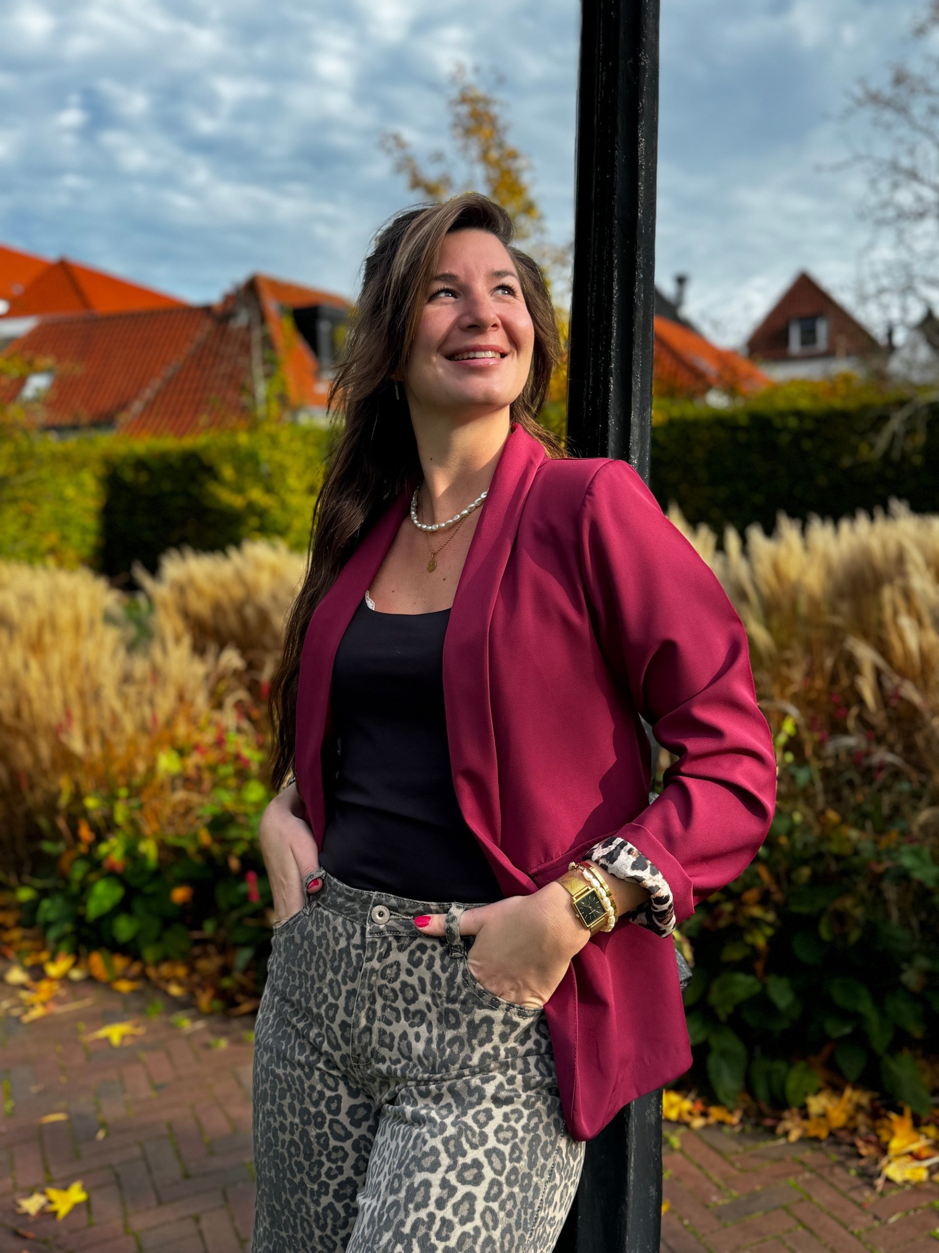 Blazer Marjolein bordeaux