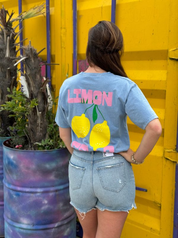 Shirtje Limone jeansblauw - Afbeelding 2