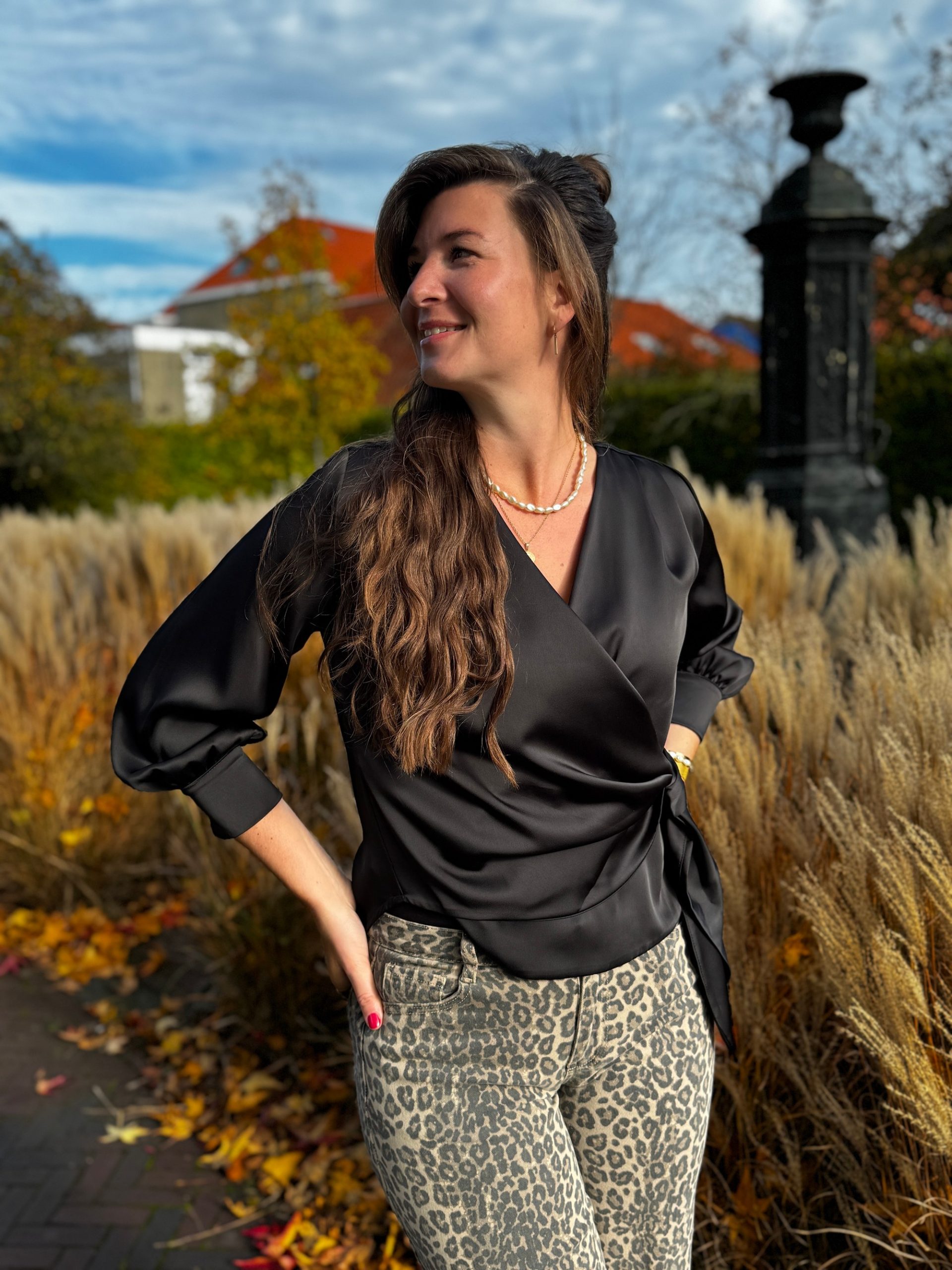 Blouse Eveline zwart - Afbeelding 3