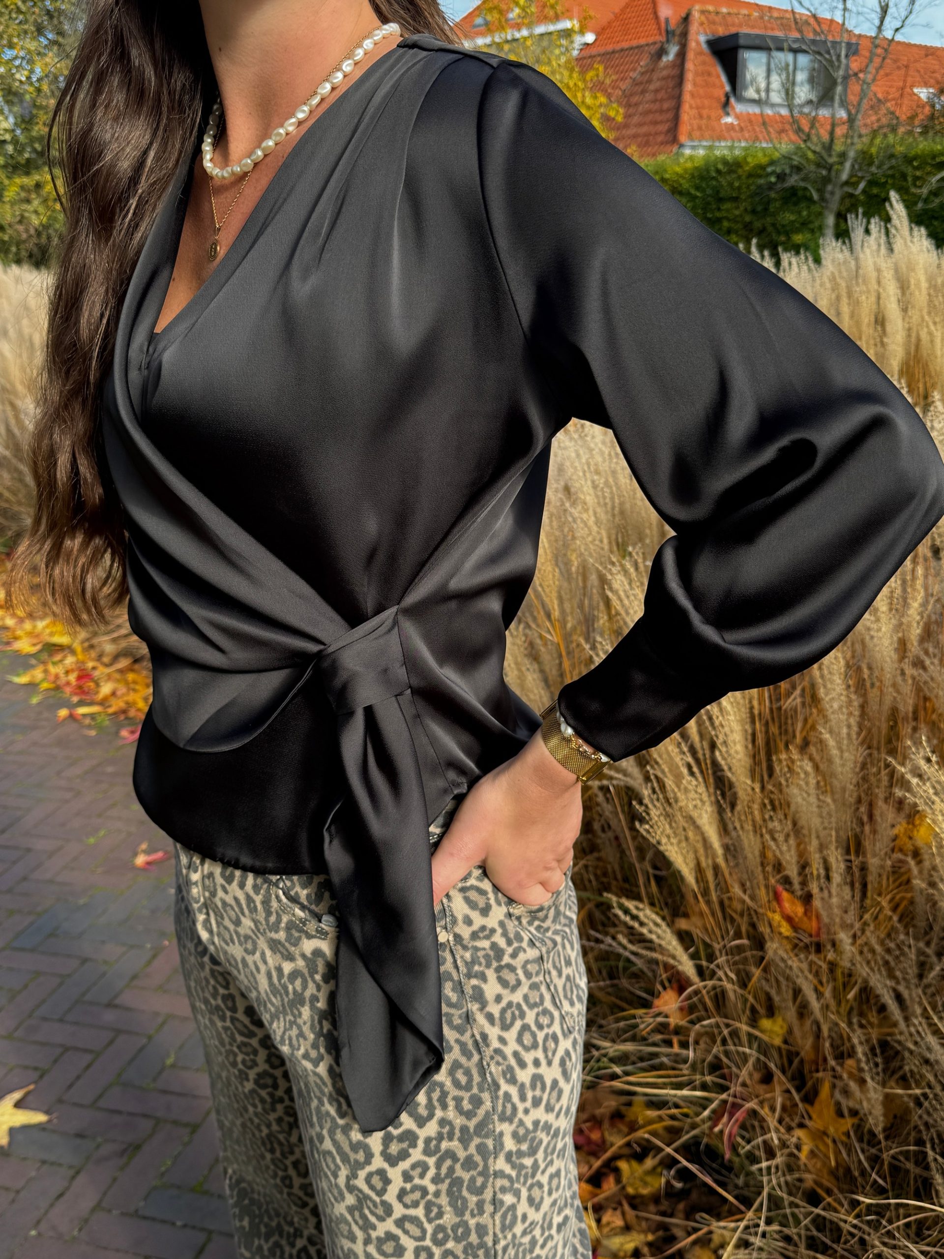 Blouse Eveline zwart - Afbeelding 7