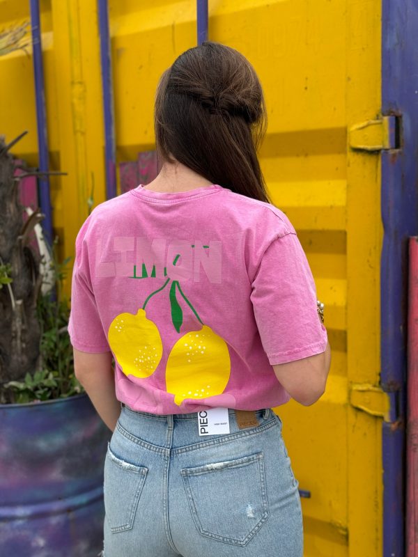 Shirtje Limone roze - Afbeelding 2