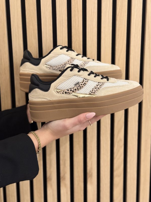 Sneakers beige/black with combination - Afbeelding 2