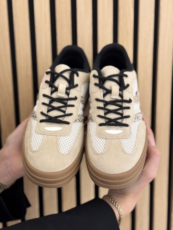 Sneakers beige/black with combination - Afbeelding 3