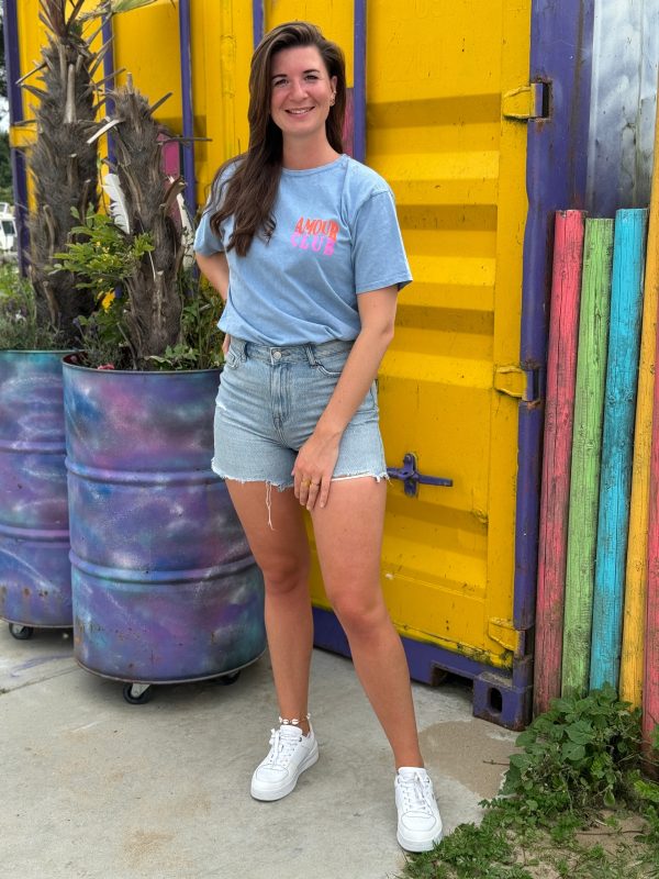 Shirtje Amour jeansblauw - Afbeelding 4