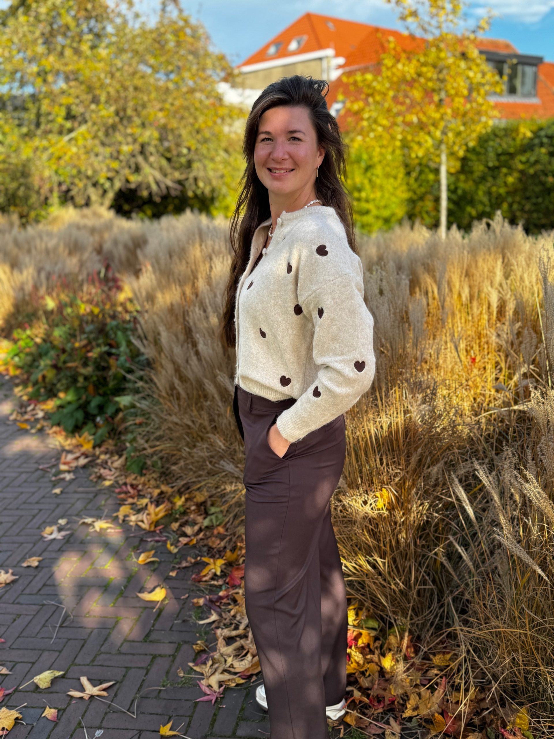 Vestje Lara beige met hartjes - Afbeelding 5