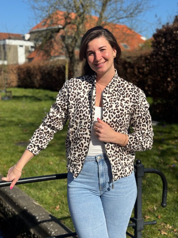 Bomberjasje Kate panterprint - Afbeelding 2
