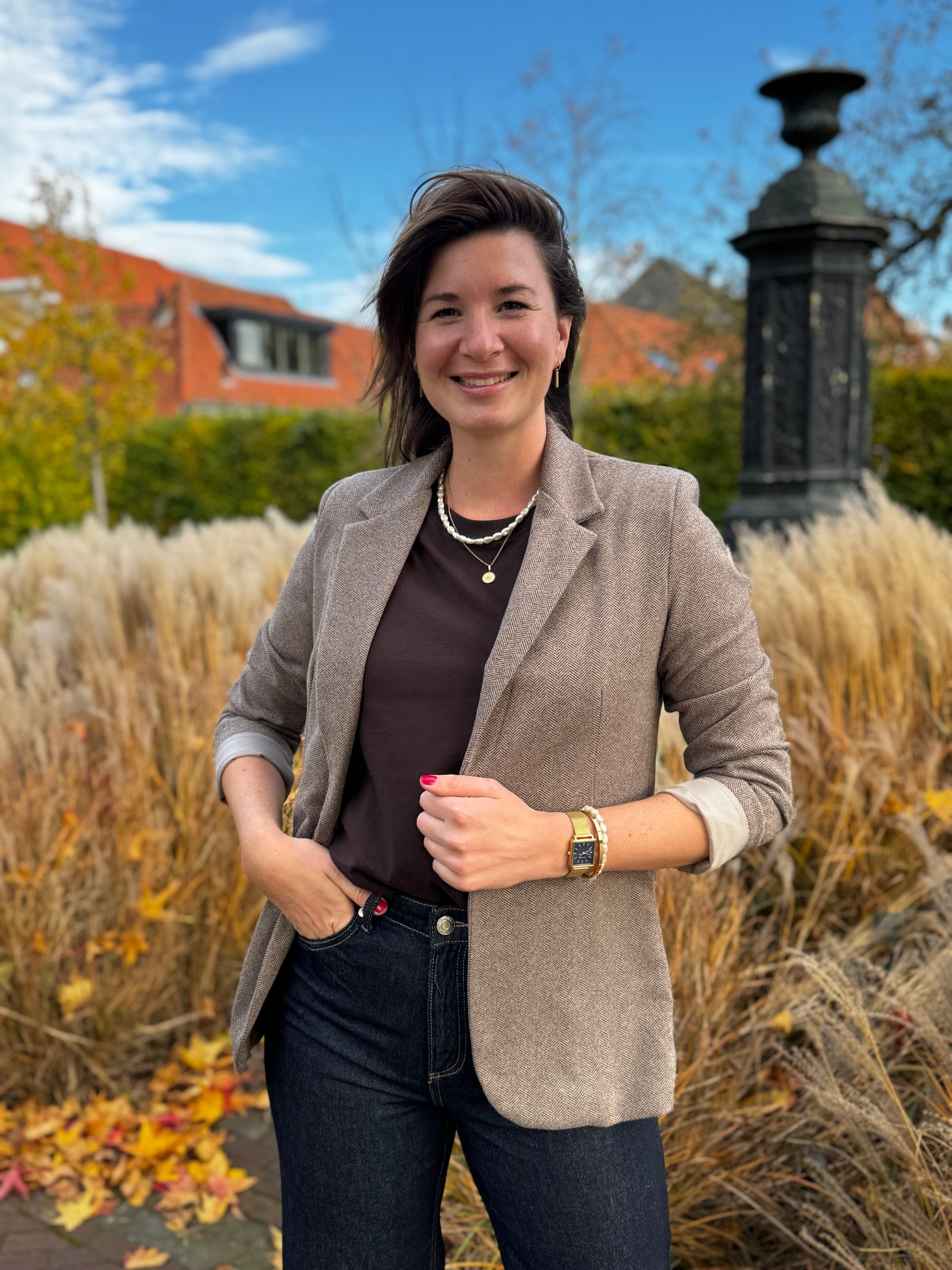 Blazer Nadine taupe - Afbeelding 4